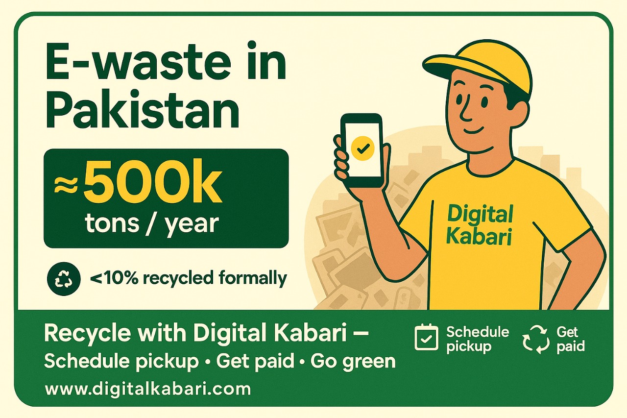 E-Waste in Pakistan: A Growing Challenge and a Smart Solution with Digital Kabari